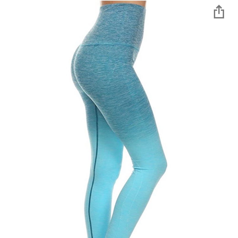❌SOLD❌ Blue Ombré Seamless Leggings